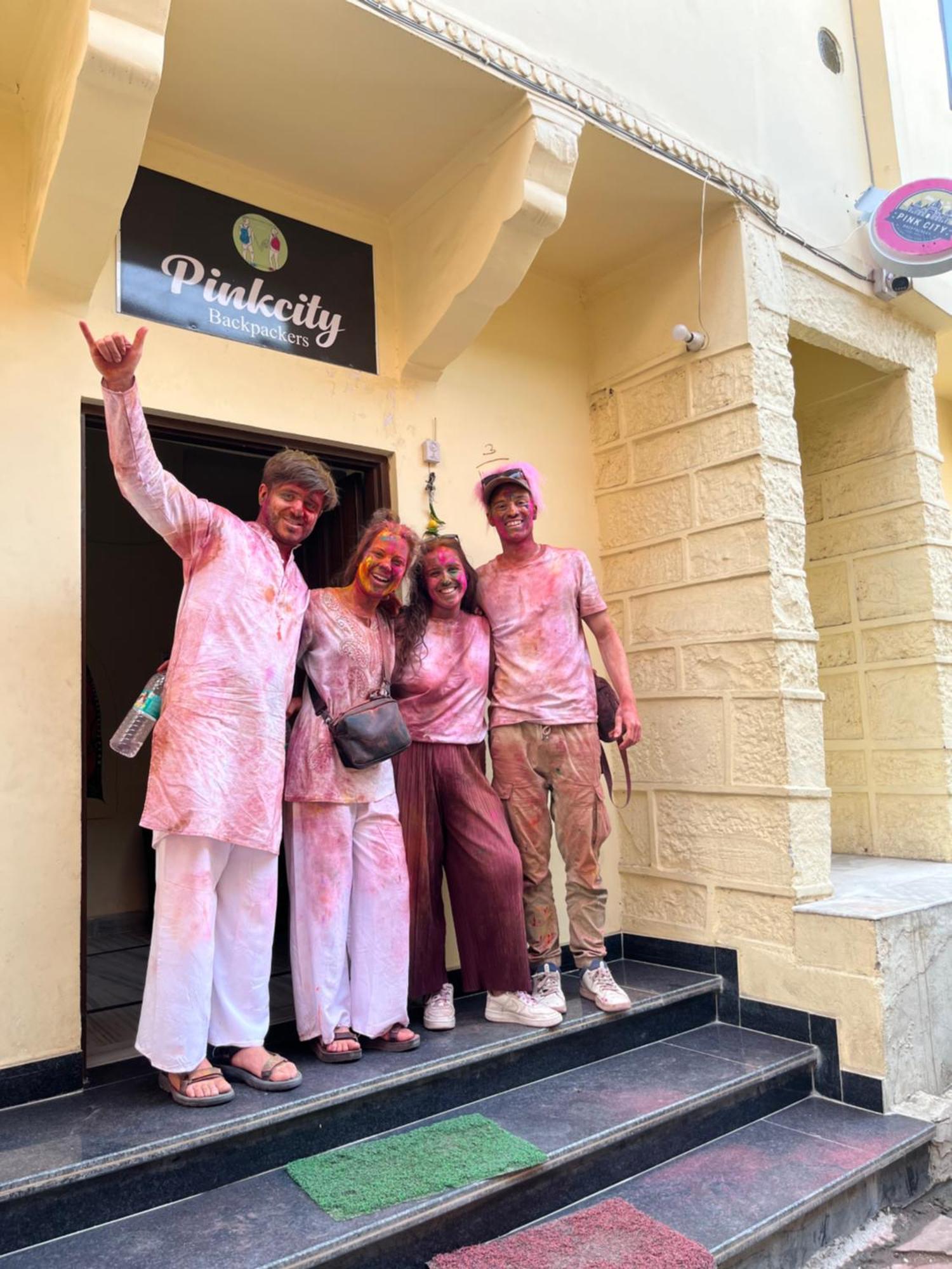 Pink City Backpackers Jaipur Exteriör bild